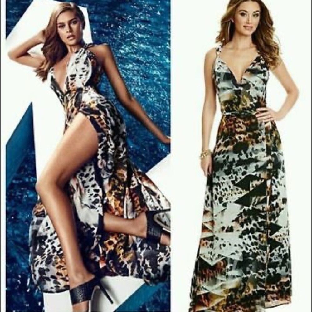 Marciano Desert Diamond-Print Maxi Dress
